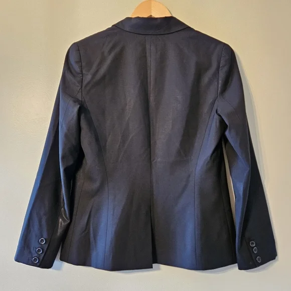 Theory Wool Women's Classic Black Blazer Size 10. - Picture 6 of 8
